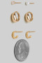 Three Piece Mini Earring Set - #GE9585