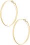 Thin Brass Bar Hoop Earrings