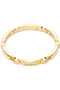 Brass Link Ring With Cz Pave