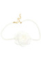 Rose Faux Pearl Chocker Necklace 