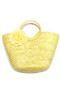 Mesh Flower Woven Tote Bag