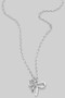 Brass Mini Bow Pendant Necklace