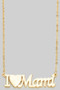 18K Gold Dipped I Love Mama Pendant Necklace