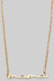 Stainless Steel Mama Pendant Necklace