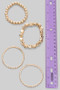 Four Piece Metal Bead Bracelet Set