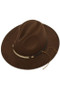 Western Belt Fedora Hat - #KC15245