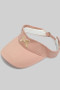 Embroidered Bow Visor With Adjustable Strap