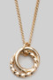 Dainty Circle Link Pendant Necklace