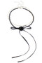 Layered Bead And Pearl Satin Flower Necklace