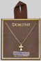 18K Gold Dipped Cross Pendant Necklace - #GNH0081