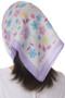 Sheer Floral Print Head Or Neck Scarf - #KH22656