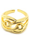 Wavy Brass Cutout Ring