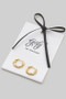 18K Gold Dipped Twist Braid Hoop Earrings