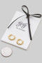 18K Gold Dipped Twist Braid Hoop Earrings