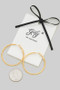 18K Gold Dipped Lever Back Hoop Earrings - #KE22533