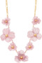 Stationary Floral Figaro Chain Necklace