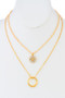 Crystal Strand Layered Necklace