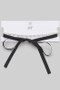 Pearl And Satin Bow Wrap Choker Necklace