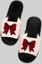 Fuzzy Bow Slippers