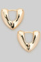 V Shaped Brass Huggies