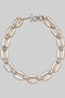 Two Tone Wide Chain Necklace
