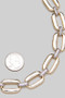 Two Tone Wide Chain Necklace