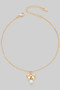 Bow And Pearl Charm Chain Anklet