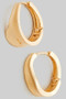 Ridged Hinge Hoop Earrings