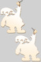 Santa Clause Post Drop Earrings 