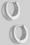 Dainty Ridged Hinge Huggies