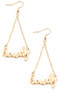 Howdy Pendant Chain Drop Earrings