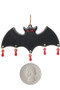 Glitter Bat Dangle Earrings