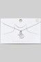 Gold Dipped Moon Pendant Necklace