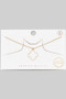 Gold Dipped Clover Pendant Necklace - #BN130-G2