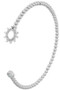 Rhinestone Sun Bead Wire Bracelet
