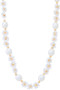 Faux Pearl And Beaded Flower Necklace