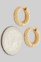 Textured Twist Small Hoop Earrings