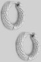 Textured Twist Small Hoop Earrings