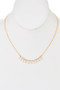 Teardrop Cz Pendant Necklace