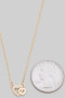 Cz Heart Link Pendant Necklace