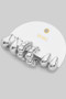 Hoop Ribbed And Teardrop Earring Set