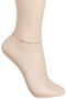 Rhinestone Pave Bar Charm Anklet