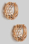 Dainty Cage Huggie Earrings