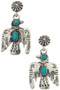 Western Thunderbird Stone Drop Earrings.
