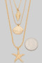 Sea Pendant Three Layered Necklace
