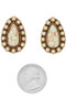 Western Teardrop Clip On Earrings