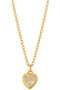 Heart With Stone Pendant Necklace - #NF1068-G33