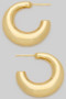 18K Gold Dipped Hoop Earrings