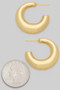 18K Gold Dipped Hoop Earrings