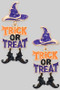 Halloween Witch Hat Earrings With Trick Or Treat G